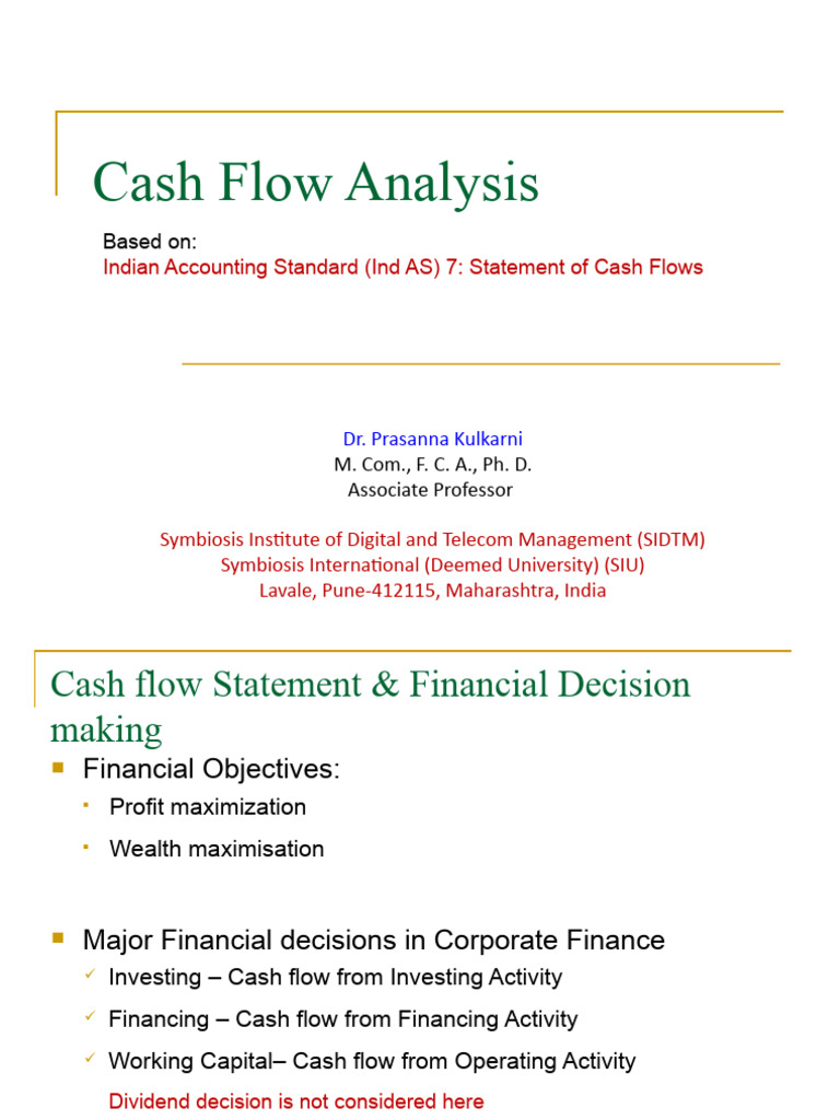 Cash Flow Analysis and Financial Decisions | PDF | Free Cash Flow ...