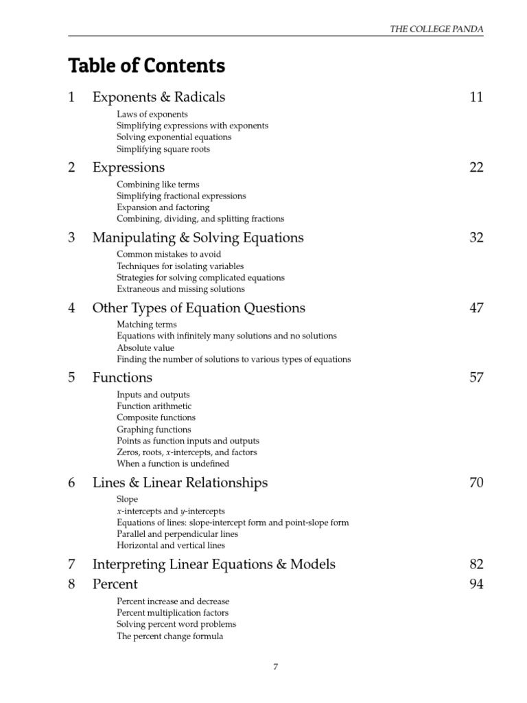 Sat math table of contents pdf triangle area
