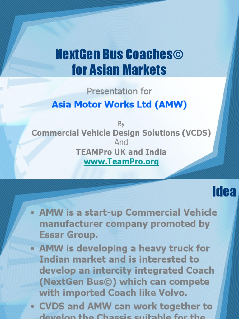 Next Gen Bus Coaches AMW TEAM | PDF