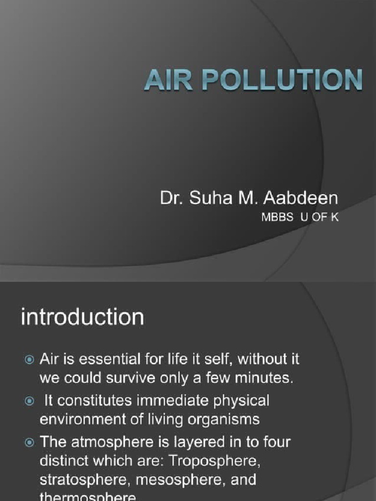 Air Pollution | PDF