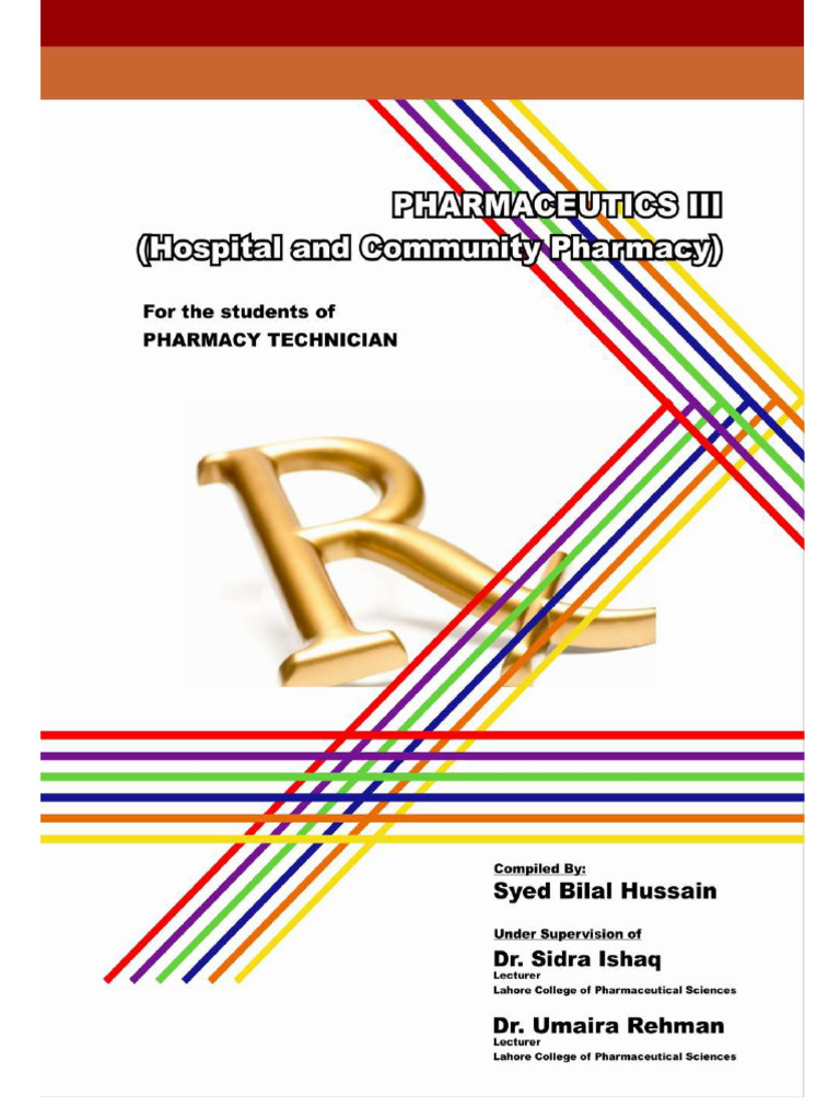 Hospital and Community Pharmacy Guide | PDF | Pharmacy | Hospital