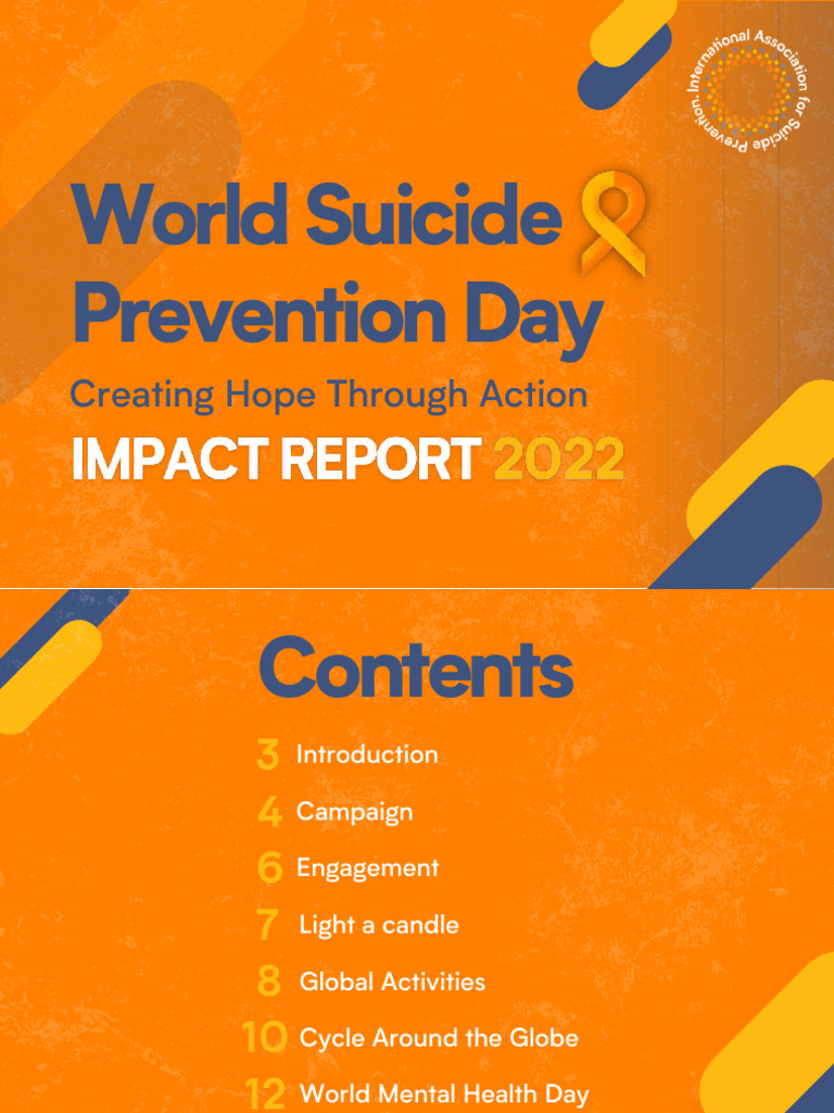World Suicide Prevention Day 2022 Insights | PDF | Mental Health ...