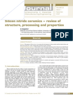 Silicon Nitride Ceramics - Review of Structure, Processing and Properties