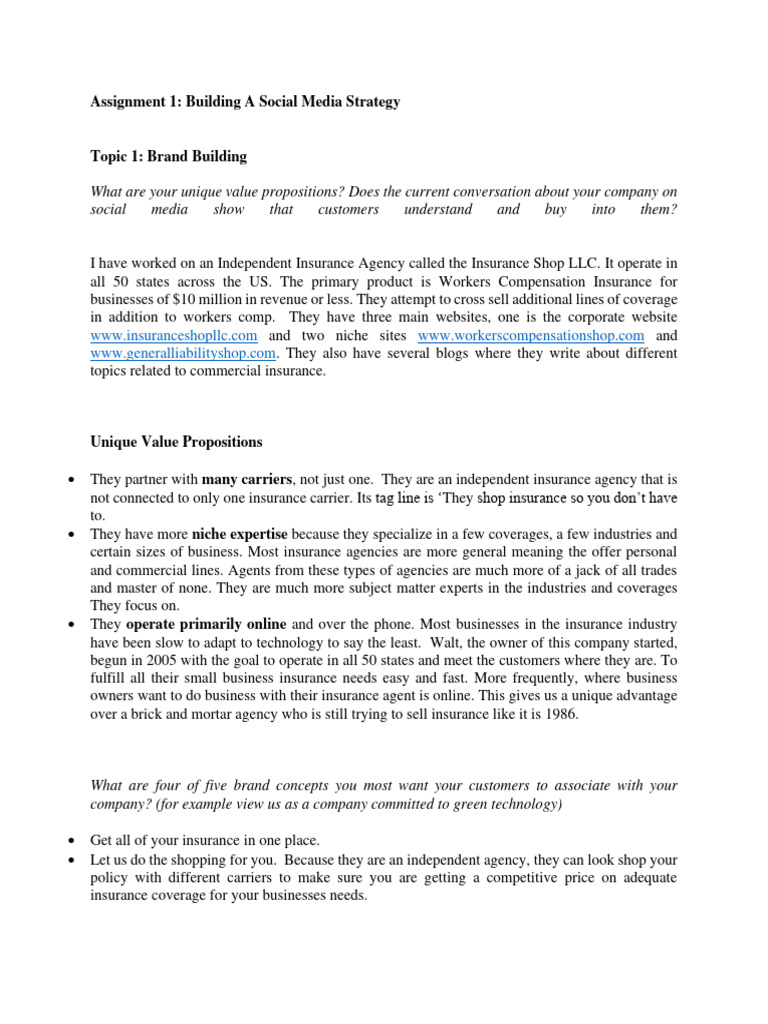 Sm Assignment 1 Pdf Sales Insurance