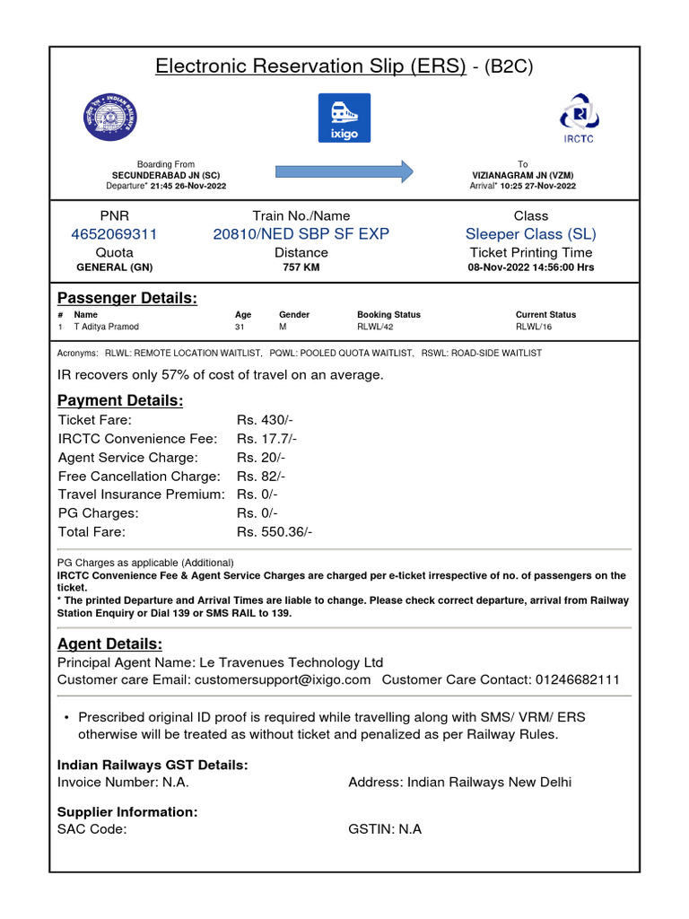 E Ticket | PDF | Identity Document