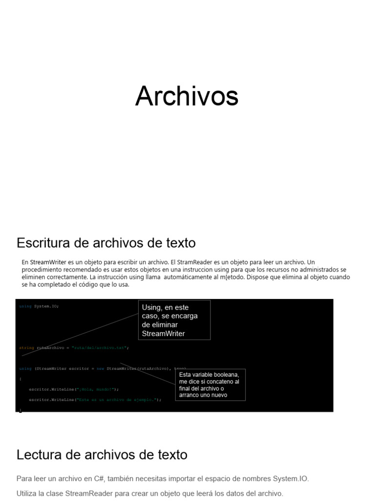 Ar chivos descargar gratis pdf c sharp lenguaje de programaci n