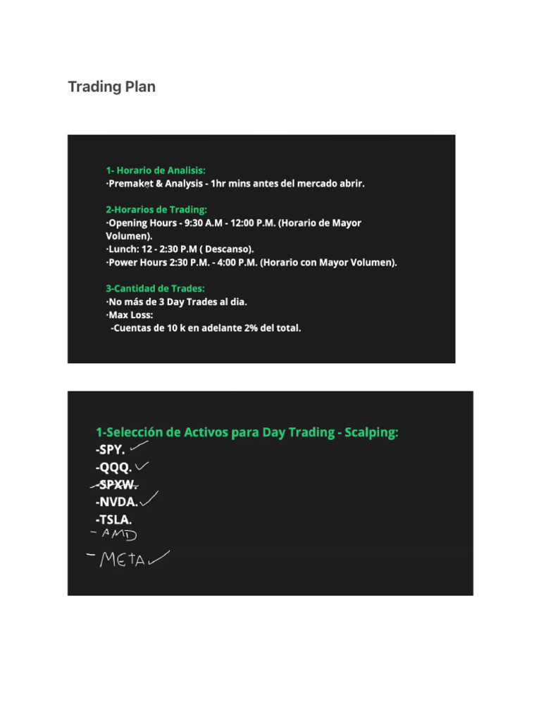 Essential Trading Plan Guide | PDF