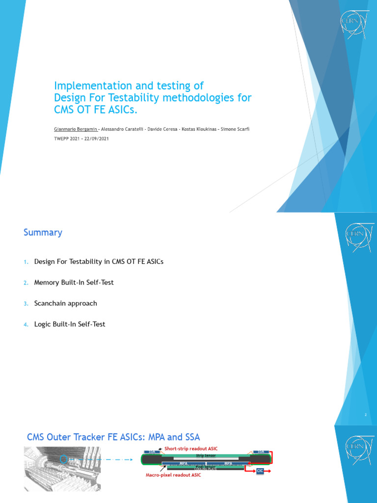 Design For Testability TWEPP 234 | PDF | Computer Engineering | Digital ...
