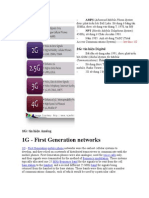 1G - First Generation networks: - - - 2G: tín hiệu Digital