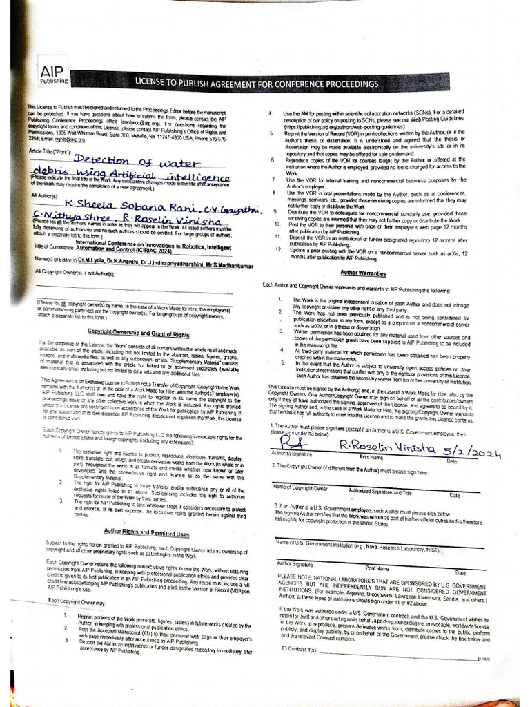 Copyright Form | PDF