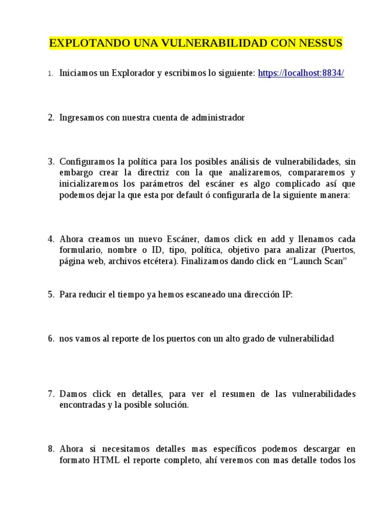 Ejemplo Xploit | PDF