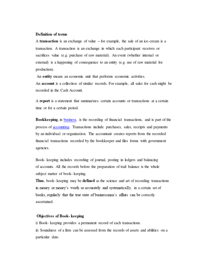 FINANCIAL ACCOUNTING NOTES | PDF | Bookkeeping | Debits And Credits