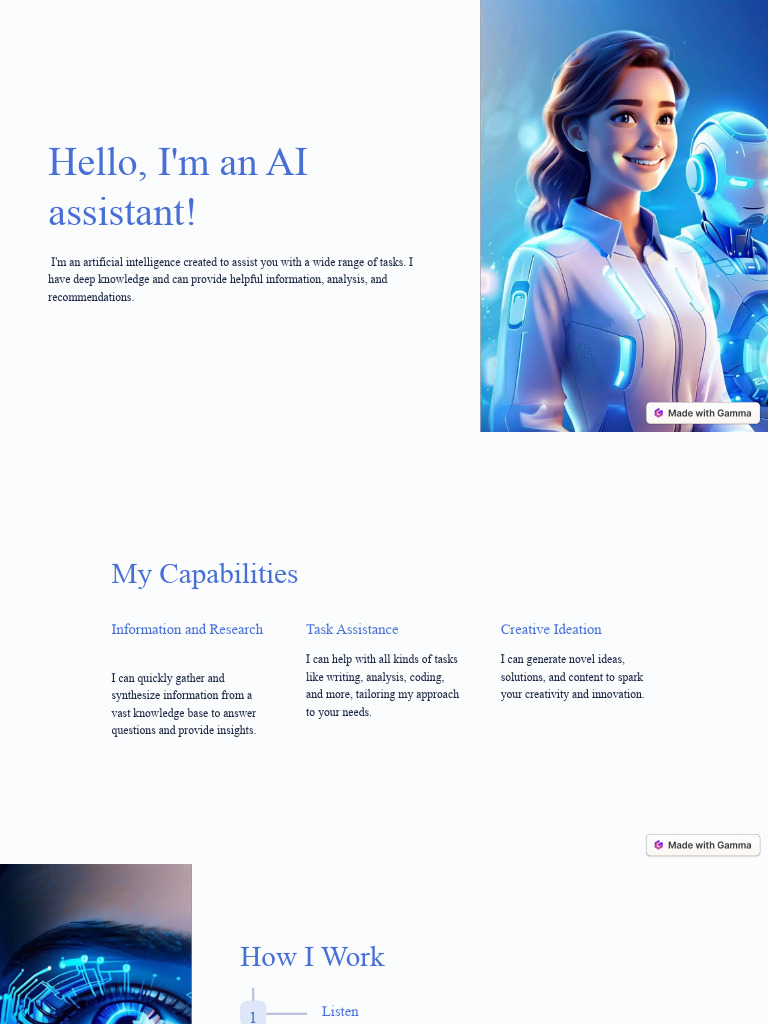 Hello Im An AI Assistant | PDF | Artificial Intelligence | Intelligence ...