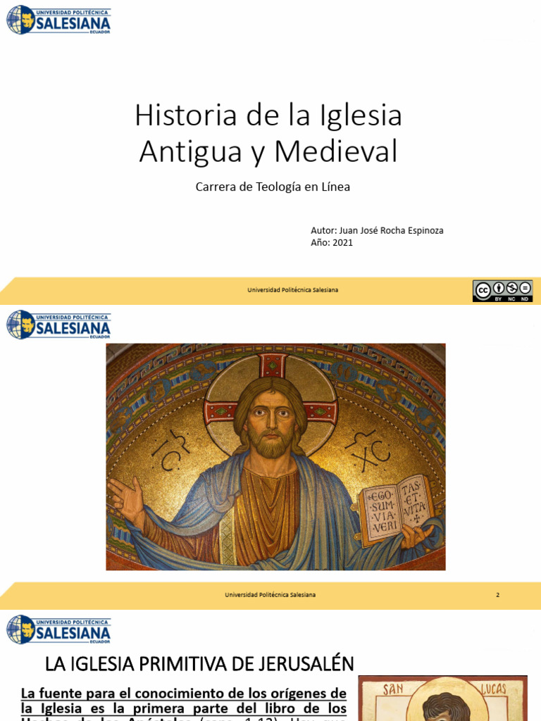 Historia de la Iglesia Antigua y Medieval | PDF | Jesús | Iglesia cristiana