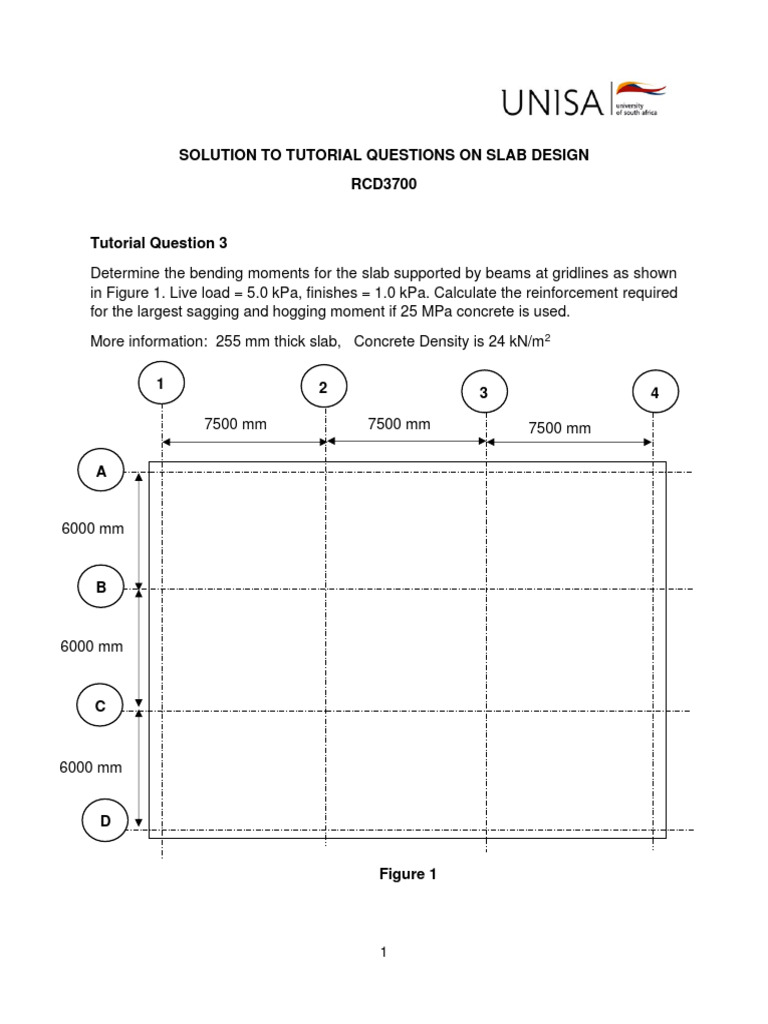 Solution To Tutorial On Slab Design | PDF | Solid Mechanics ...