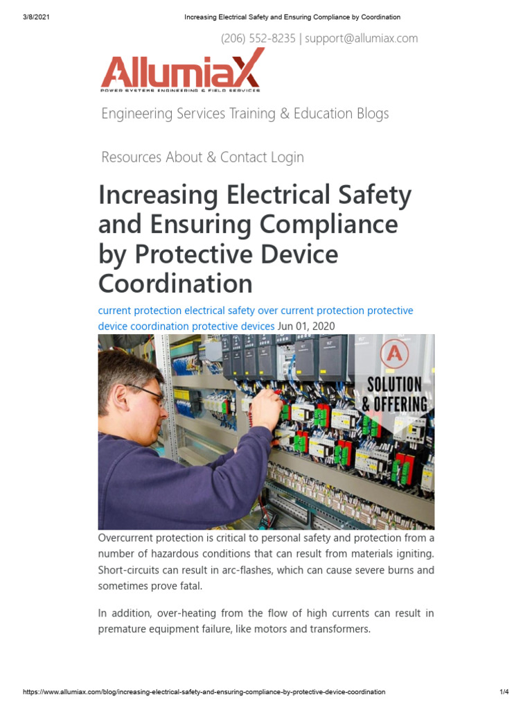 Enhancing Electrical Safety Through Coordination | PDF | Electricity ...