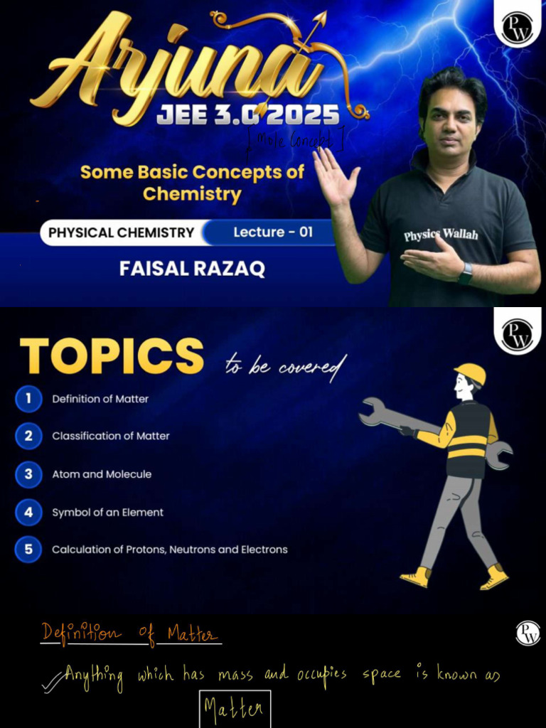 Some Basic Concepts of Chemistry 01 - Class Notes | PDF