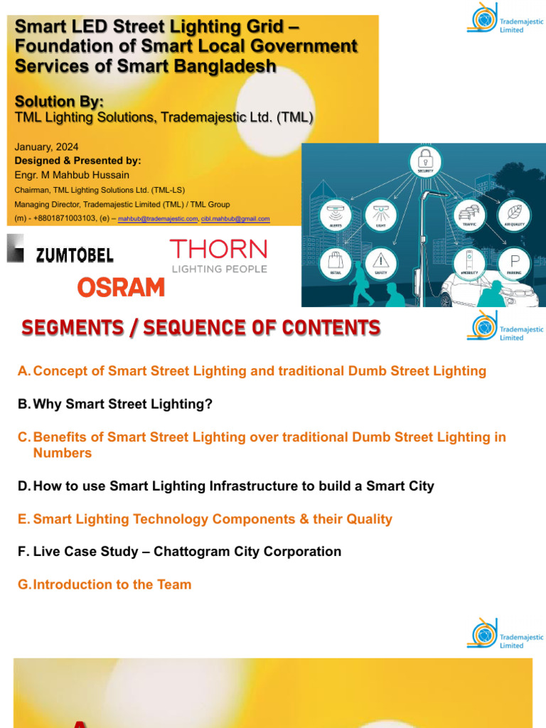 Smart LED Street Lighting Benefits | PDF | Internet Of Things ...