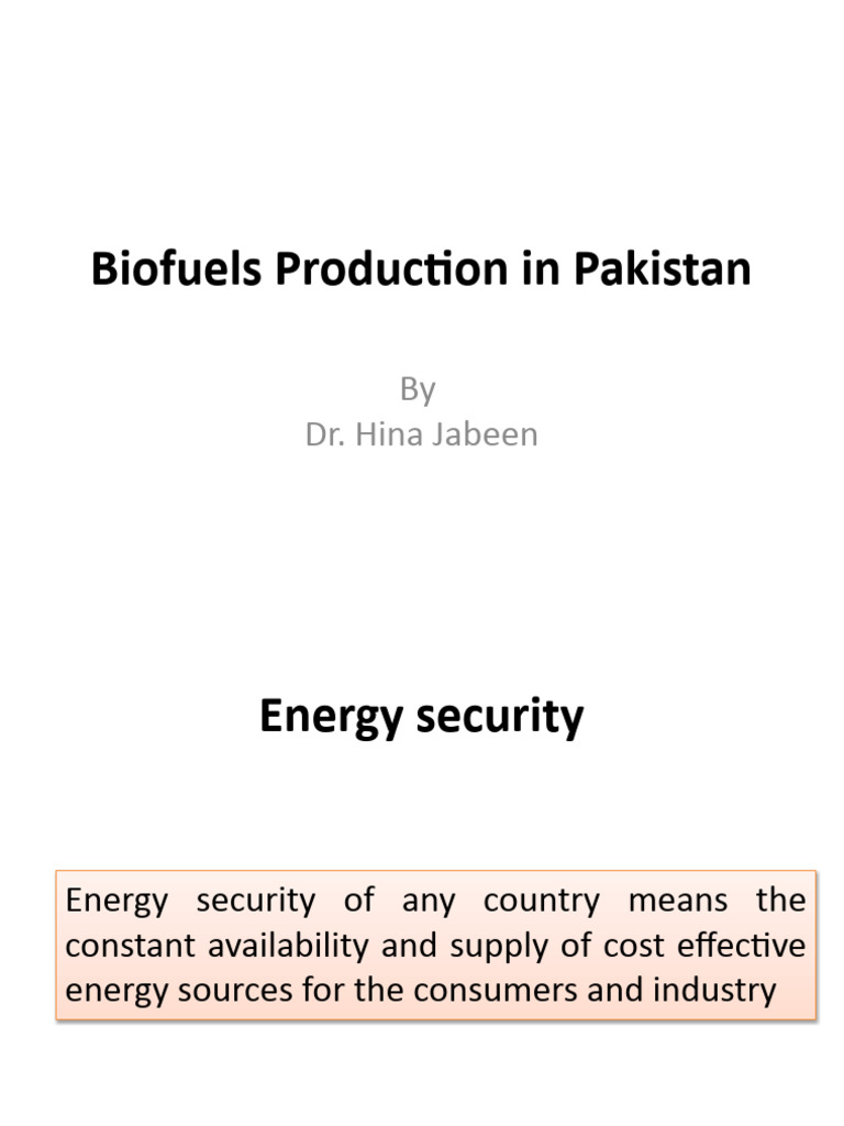 Biofuels in Pakistan | PDF | Biofuel | Biodiesel