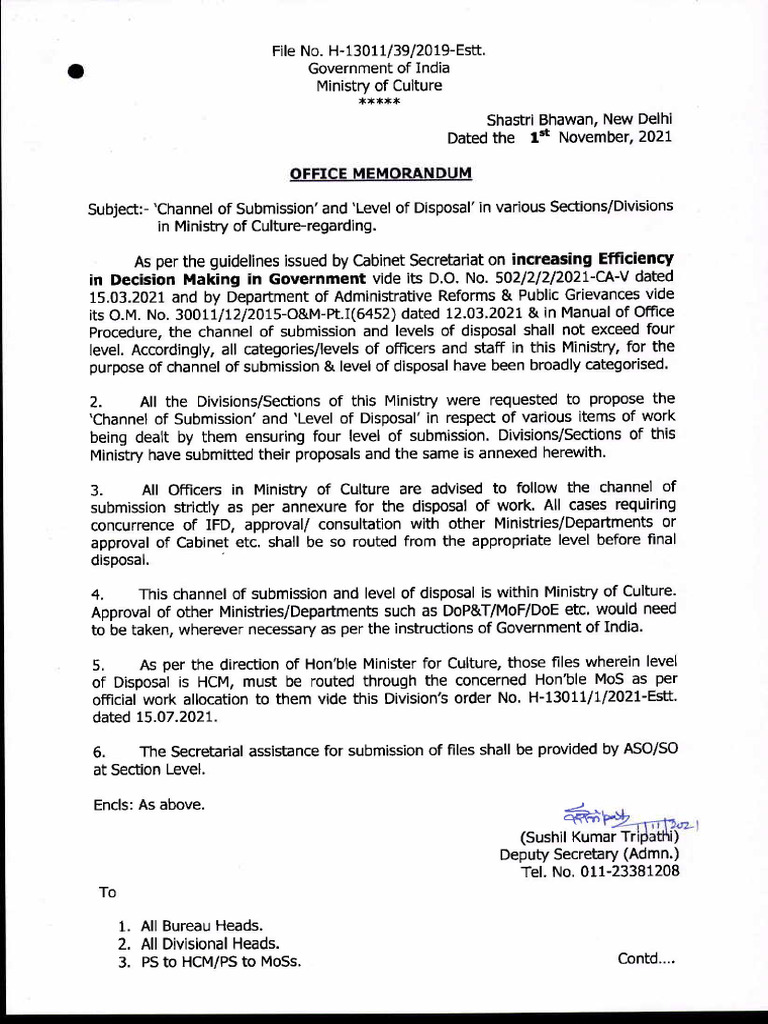 Submission Channels in Culture Ministry | PDF | Government | Government ...