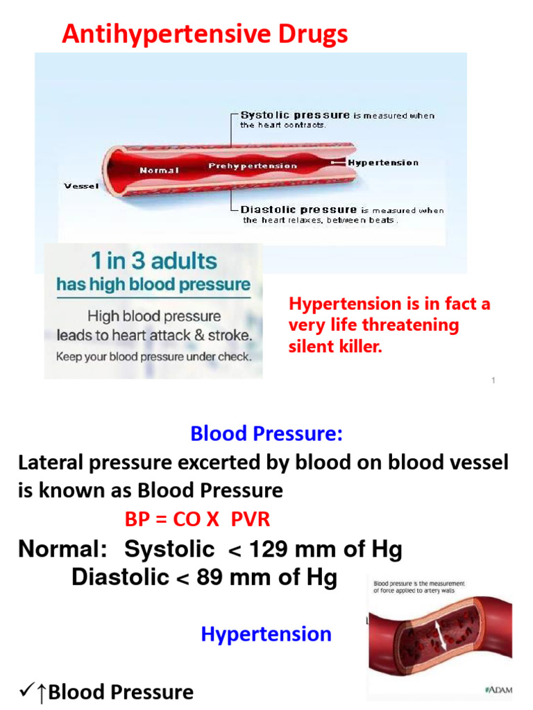 5.antihypertensive Drugs | PDF | Blood Pressure | Blood