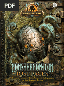 D&D 5 0 PIP Iron Kingdoms Requiem Monsternomicon The Lost Pages