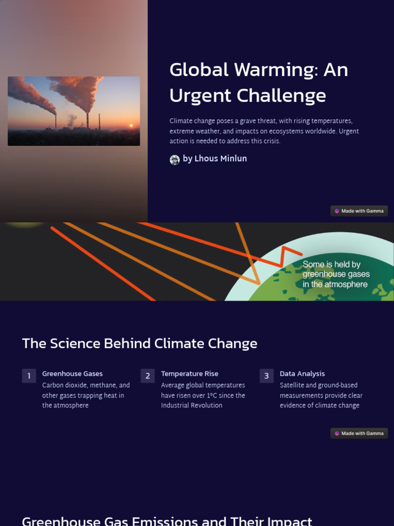 Urgent Climate Change Solutions Guide | PDF | Climate Change ...