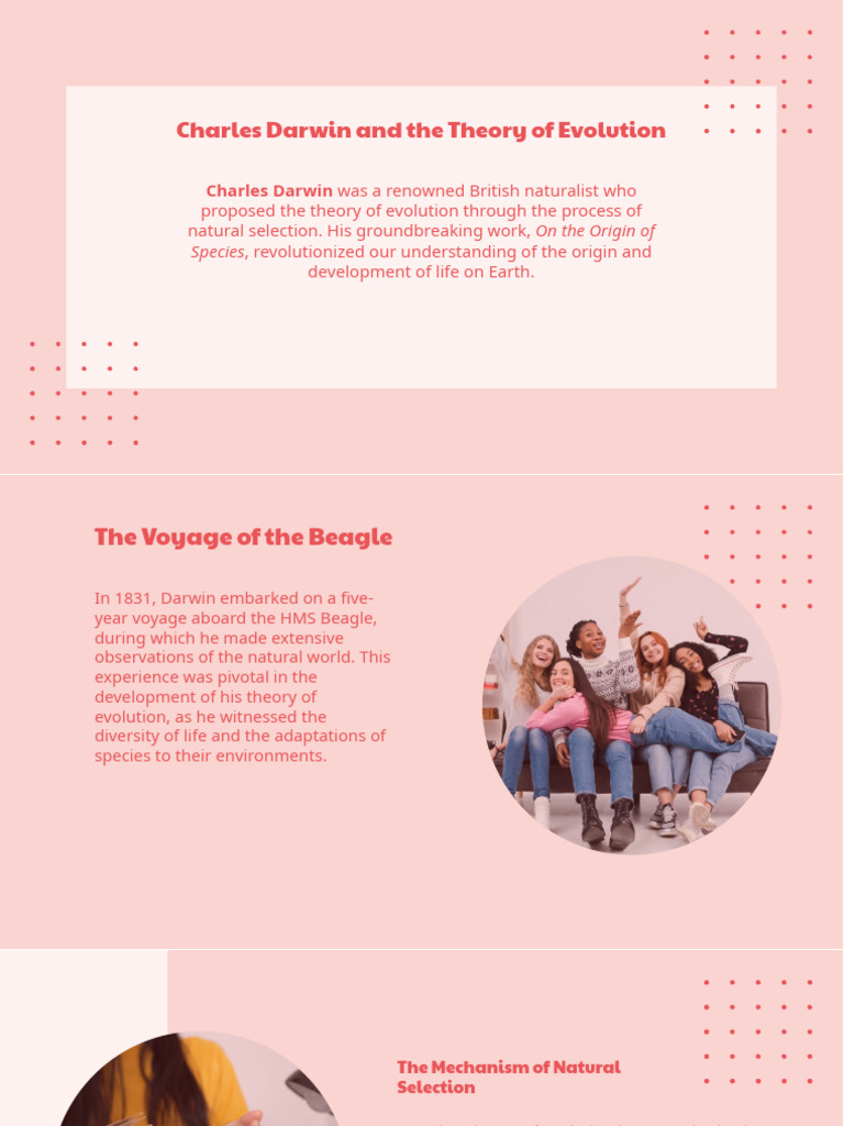 Charles Darwin's Theory of Evolution PDF Science & Mathematics