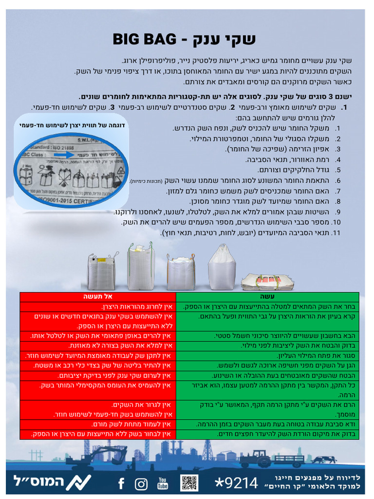 ביג באג - בלה - בלות - שקי ענק הסבר - g41 | PDF