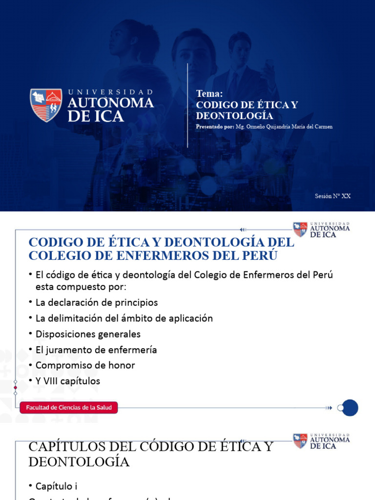 Codigo de Etica y Deontología | PDF