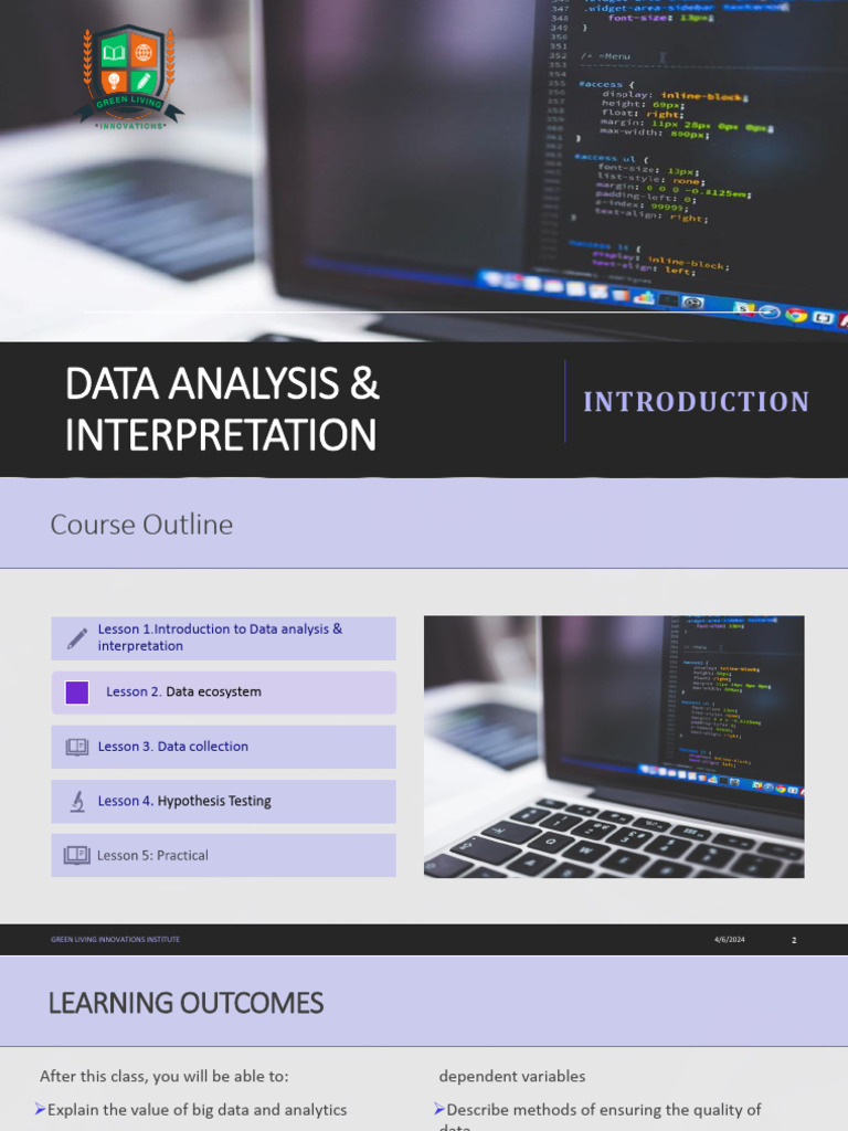Data Analysis & Interpretation 1 2024 | PDF | Analytics | Data Analysis