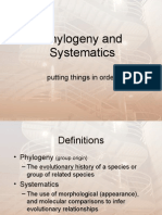 Phylogeny and Systematics