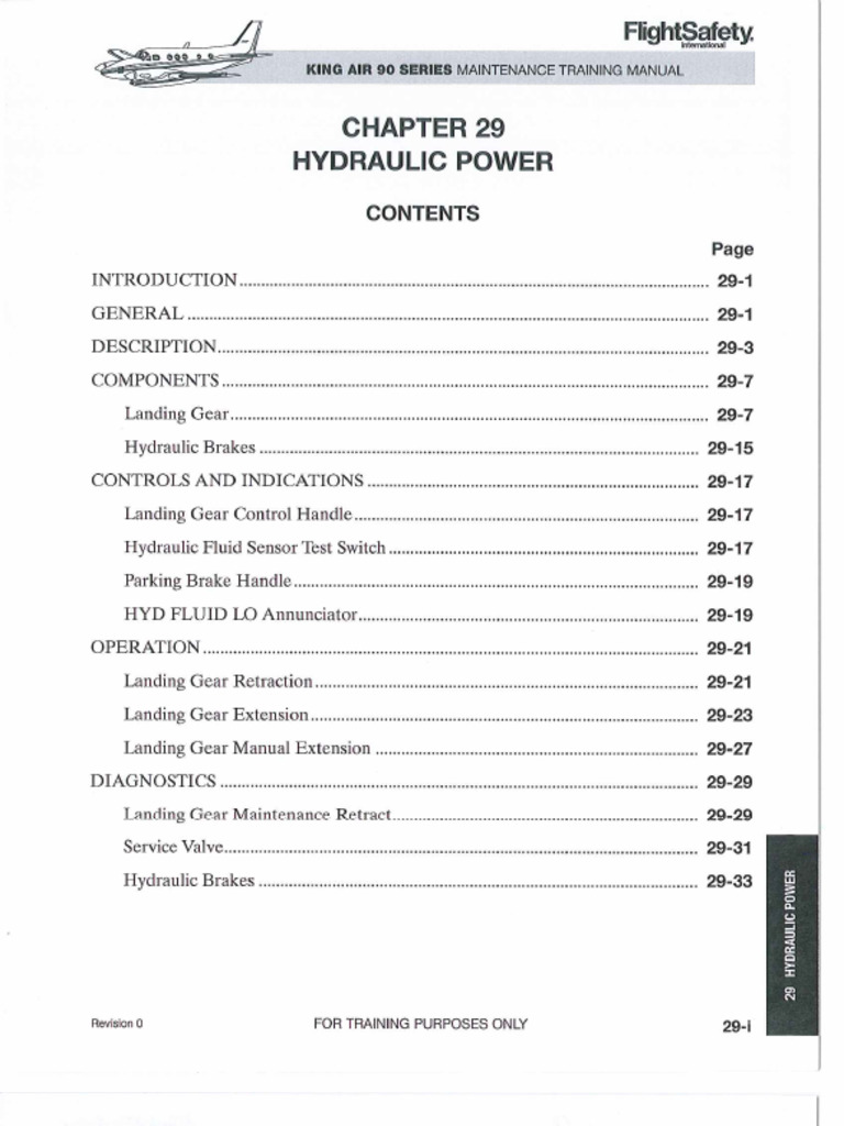 Maintenance Training Manual King Air 90 Series | PDF