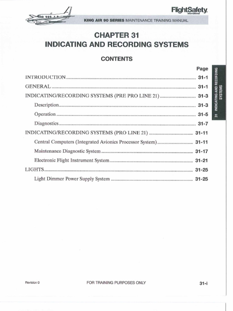 Maintenance Training Manual King Air 90 Series | PDF