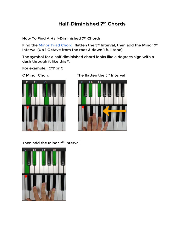 Understanding Half-Diminished 7th Chords | PDF | Foreign Language ...