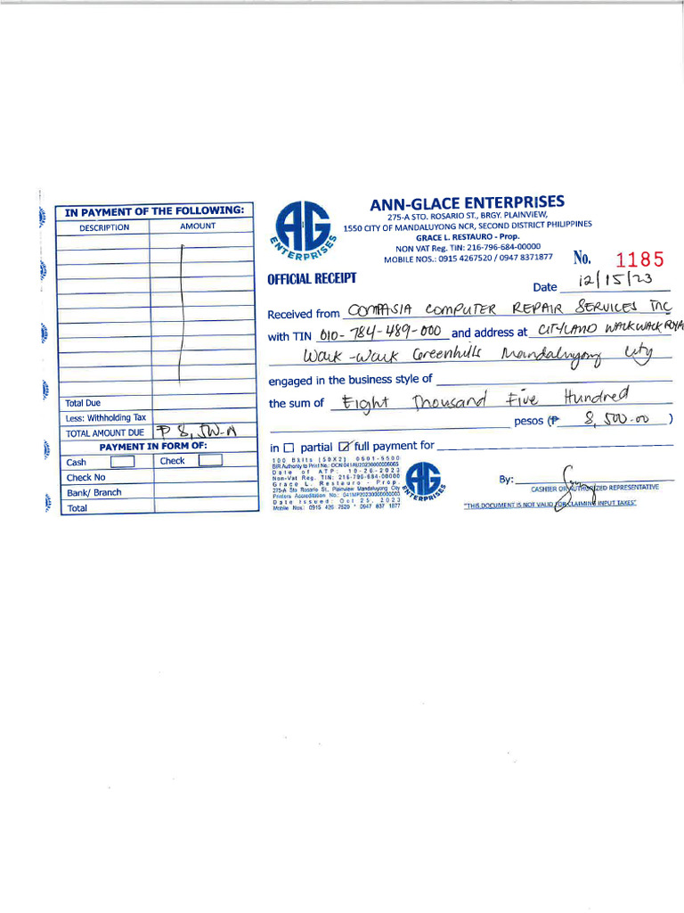 Main Printer Manufacturers