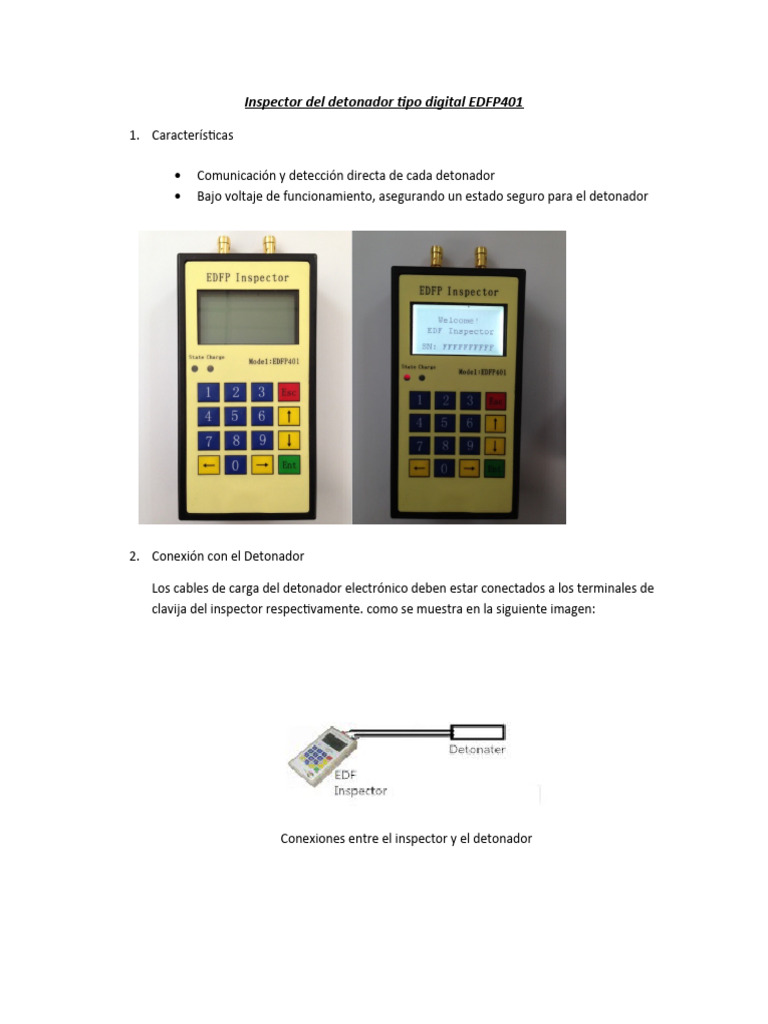 Inspector Digital EDFP401: Guía de Uso y Diagnóstico | PDF | Red ...