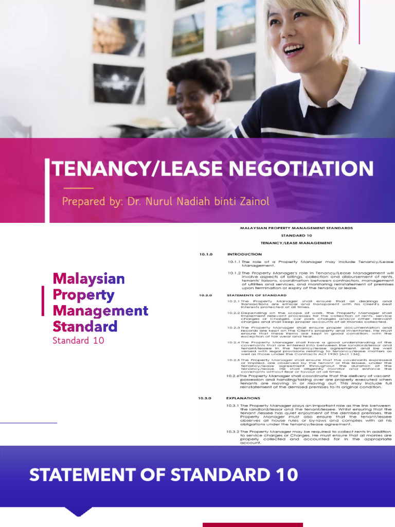 Tenancy Lease Negotiation Guide | PDF | Leasehold Estate | Lease