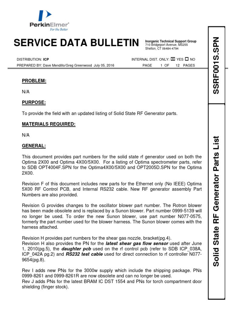 Solid State RF Generator Parts List | PDF | Mechanical Engineering ...