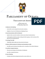 Parliamentary Agenda 09 December 2011