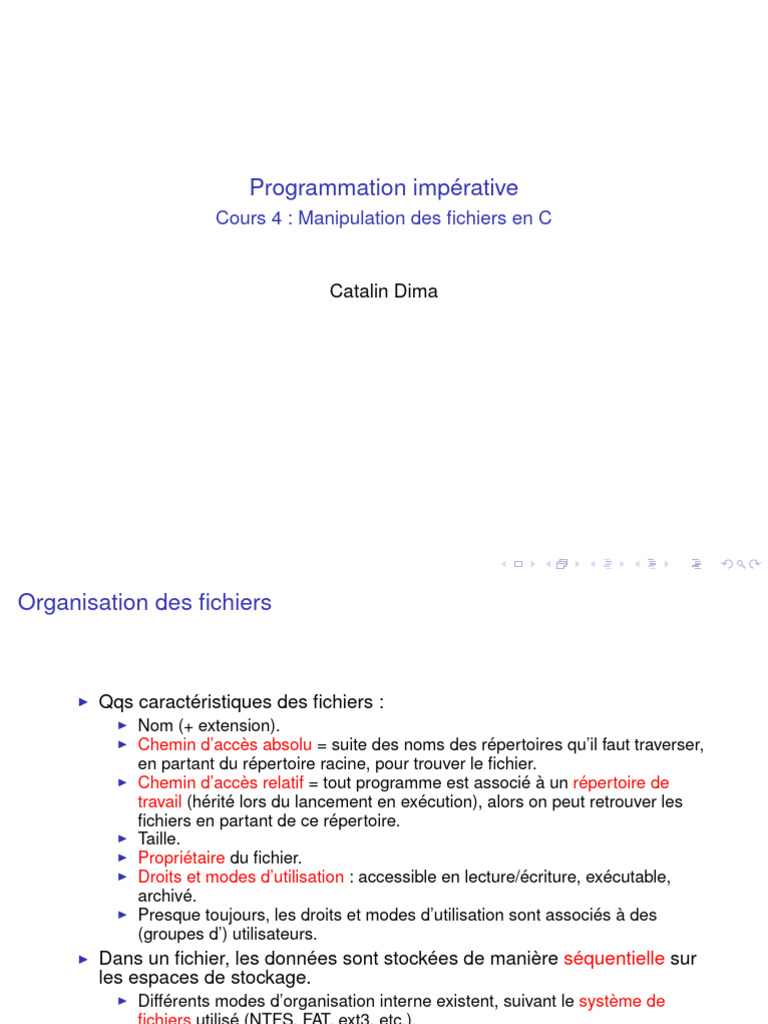 Manipulation des fichiers en C | PDF | Fichier informatique | Pointeur ...