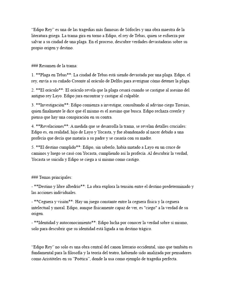 Edipo Rey | PDF