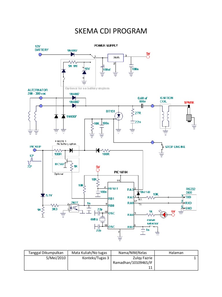 Skema CDI untuk Motor Racing | PDF | Komputer