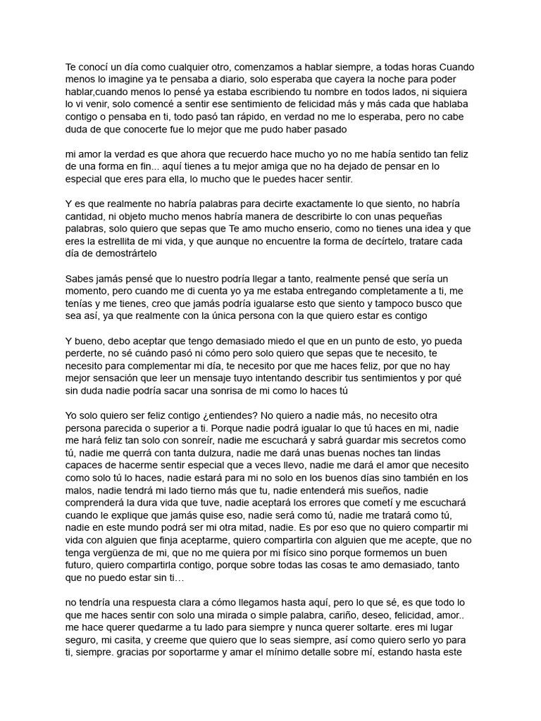 Documento Sin Título | PDF | Amor | Felicidad