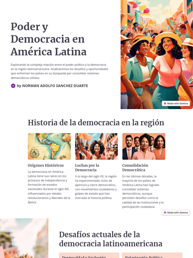 Desafíos y Oportunidades de la Democracia en América Latina | PDF ...