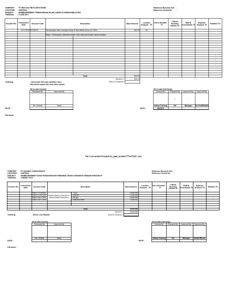 Expense Reimbursement Guidelines | PDF | Income Statement | Expense