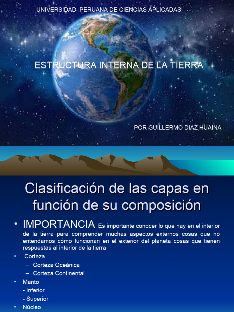 Semana 2 Estructura Interna de La Tierra | PDF | Corteza (Geología ...