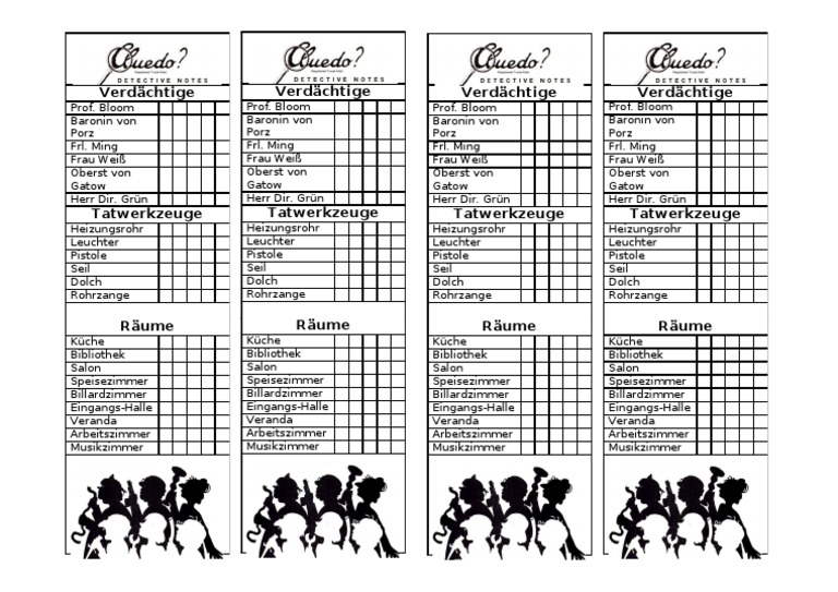 Cluedo Spielplan Zum Ausdrucken