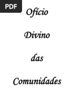 Livro Odc Oficio Divino Das Comunidades Completo