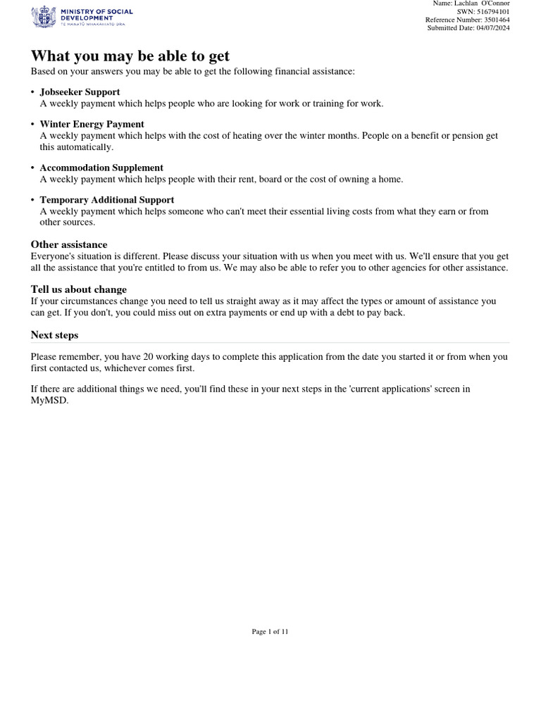 Jobseeker Support Application Overview | PDF | Economies